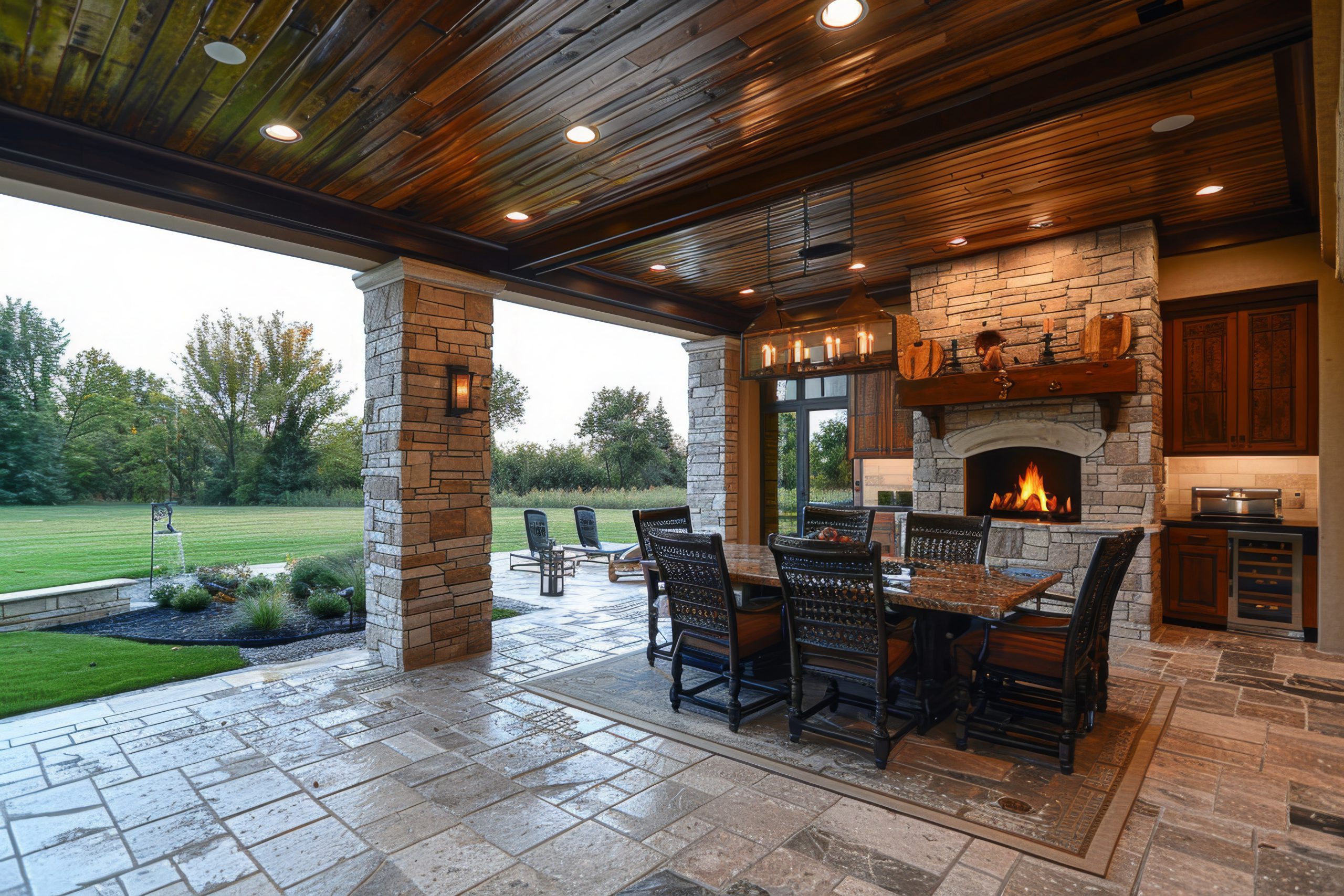 Residential outdoor upgrade with top electrical services