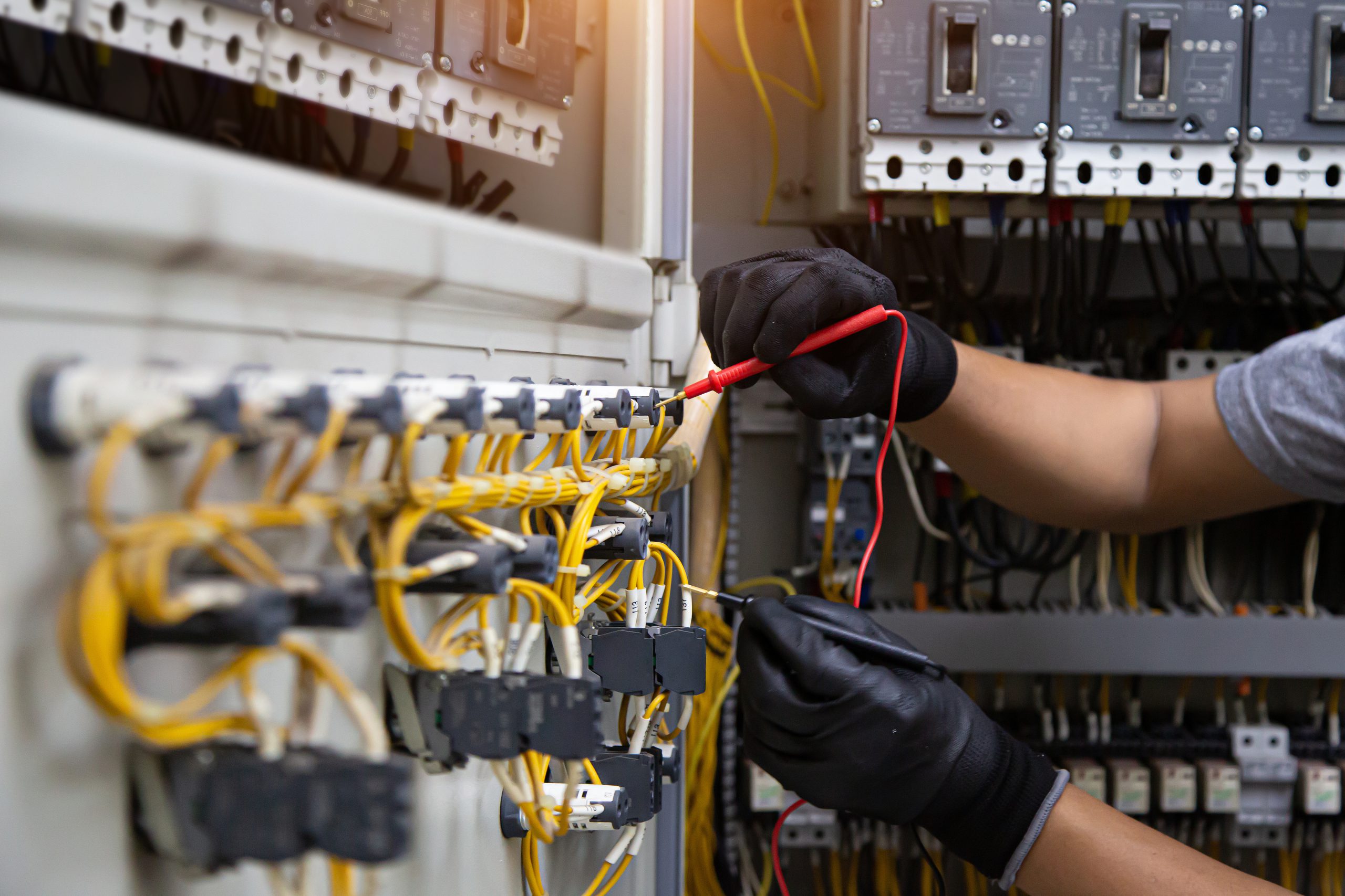 Organized electrical panel by electrical contractors near me