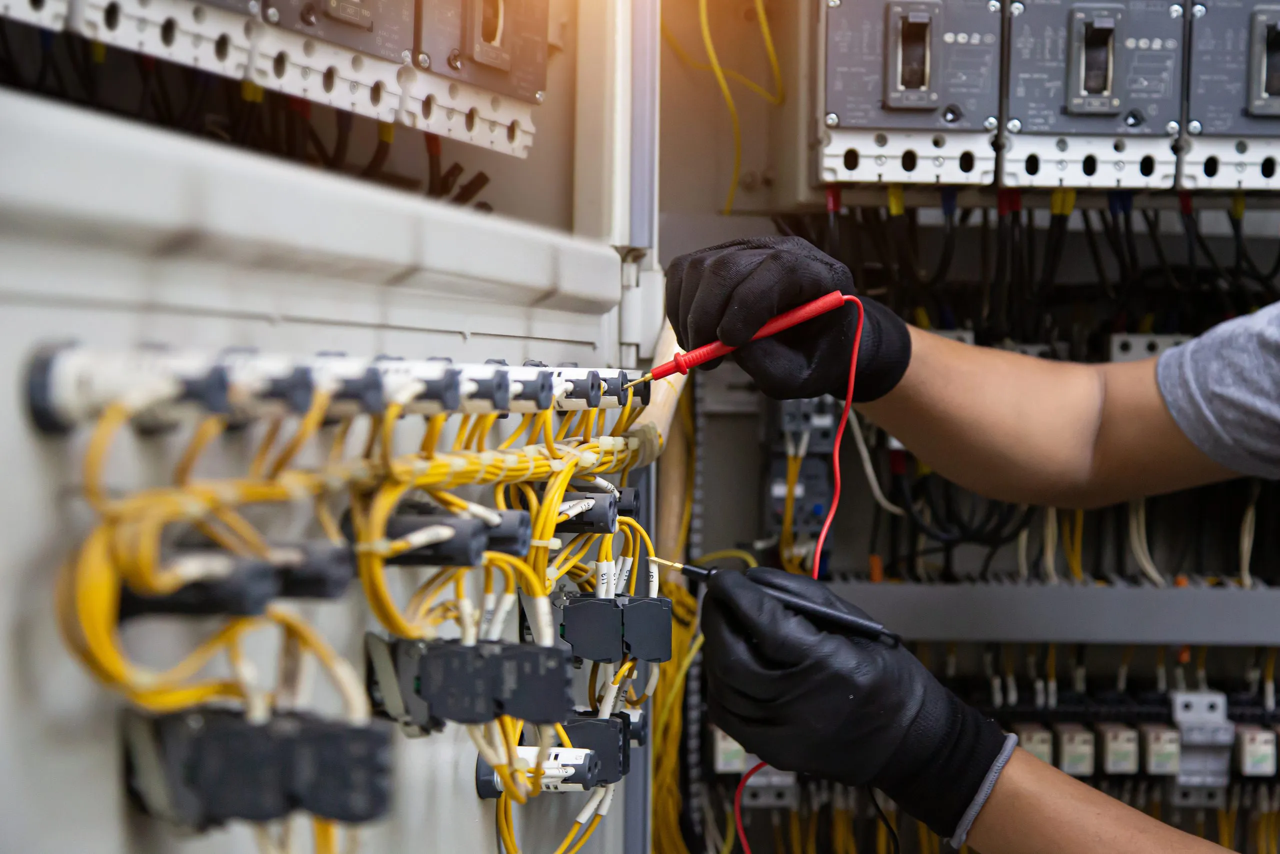 Organized electrical panel by electrical contractors near me